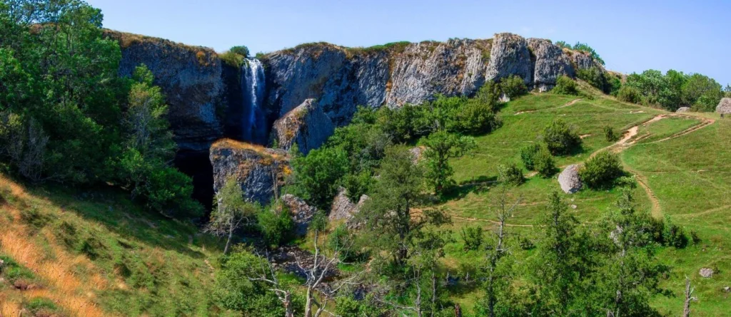 vue panoramique de la cascade