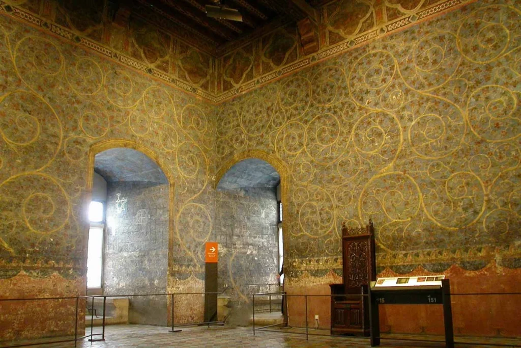 la chambre du pape dans le palais