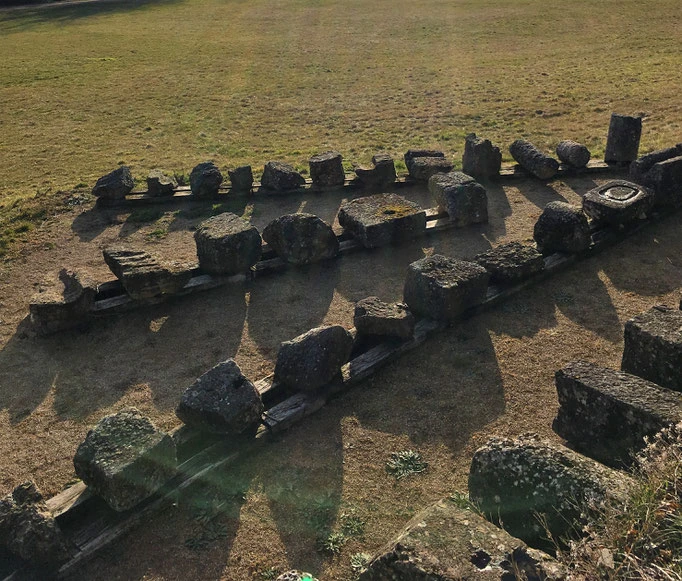quelques une des pierres du 2° bâtiment
