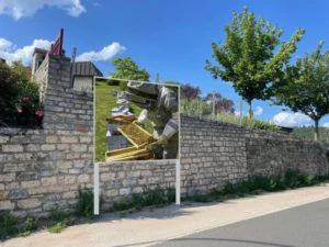 une autre bâche à Bourg sur Colagne/chirac
