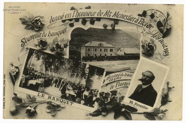 c arte postale de l'inauguration