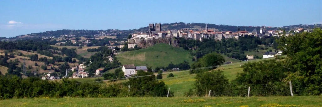 la vue sur Saint Flour