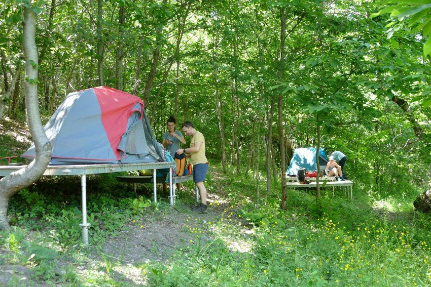 Aire de bivouac dans le Parc