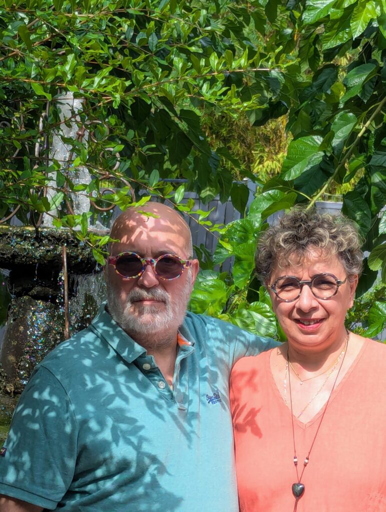 fontaine poisson rouge couple