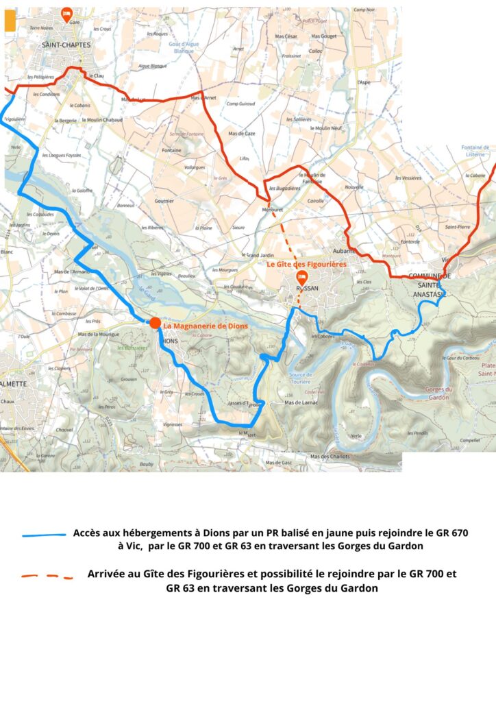 Chemin Urbain V à Dions